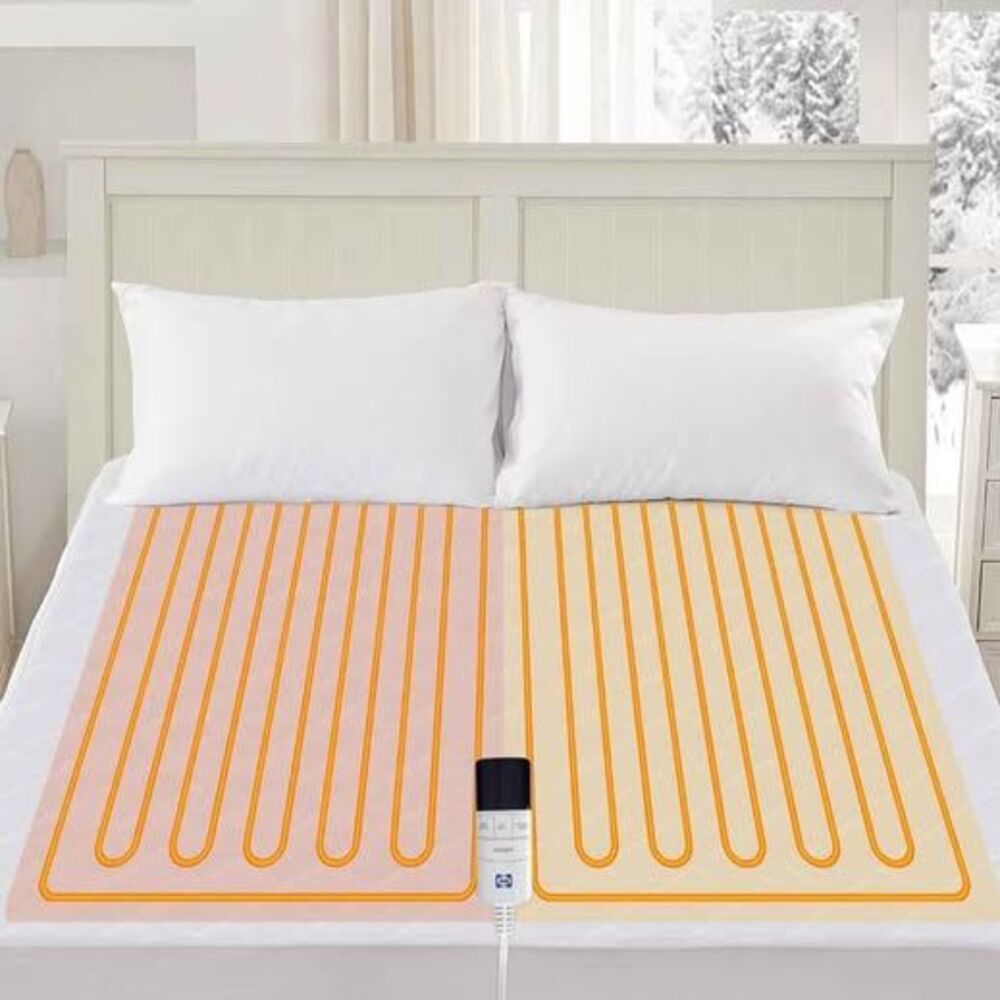Sealy Heated Mattress Pad Queen Size Single Control for 2 Zones, 9 Heated Settin